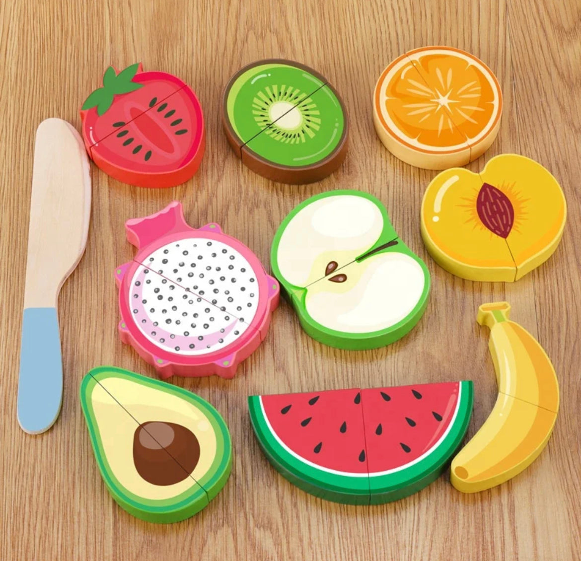 Pretend fruits & vegetables wooden toys