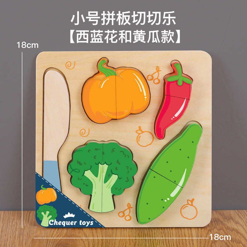 Pretend fruits & vegetables wooden toys