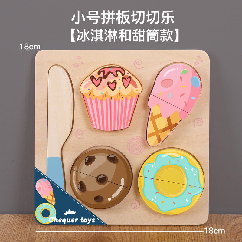 Pretend fruits & vegetables wooden toys