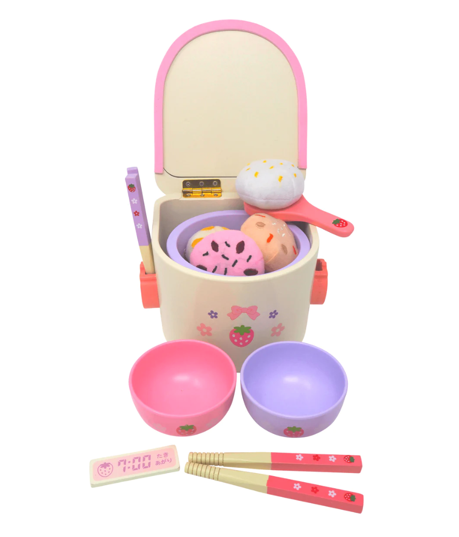 Asian Rice Cooker Toddler Wooden Play Set