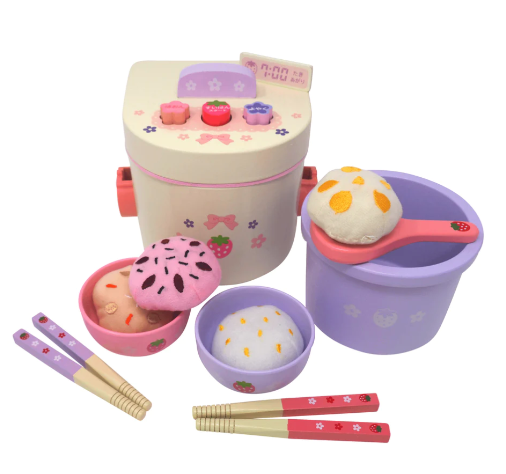 Asian Rice Cooker Toddler Wooden Play Set