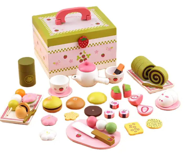 Asian Tea Party Toddler Wooden Play Set