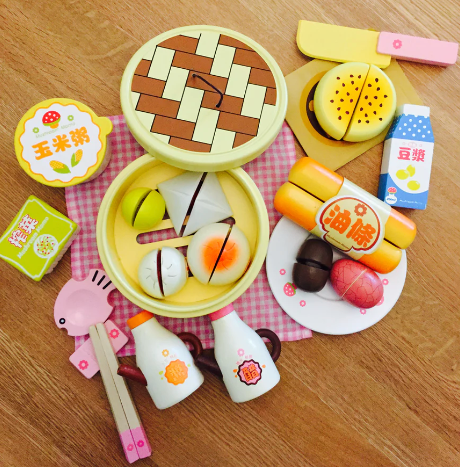 Asian Dimsum Breakfast Toddler Wooden Play Set