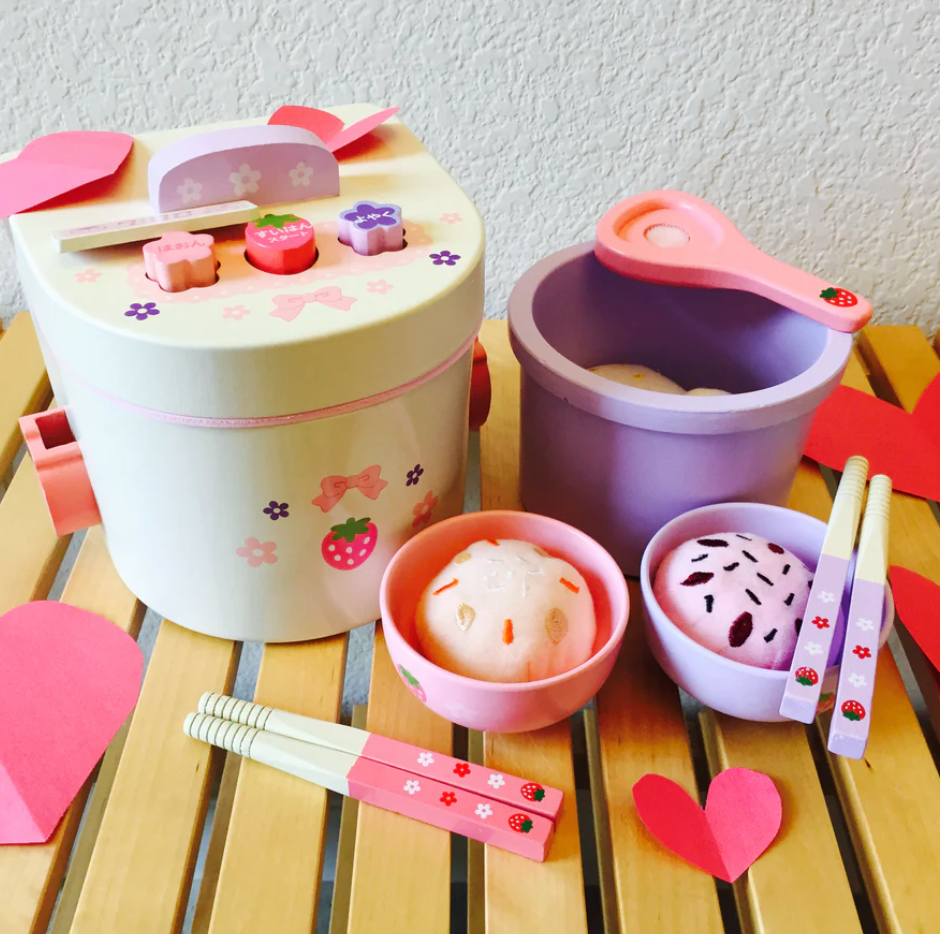 Asian Rice Cooker Toddler Wooden Play Set